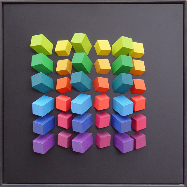 Playart: Doppelrhombus Magnetrelief