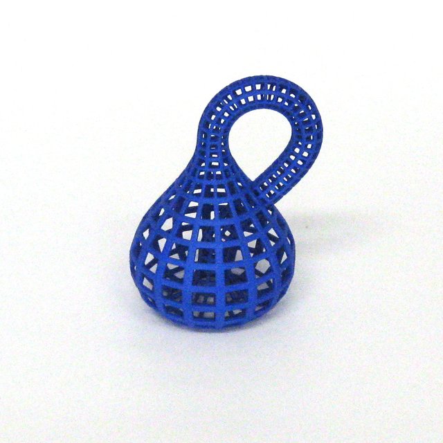 Klein bottle 3D print blue