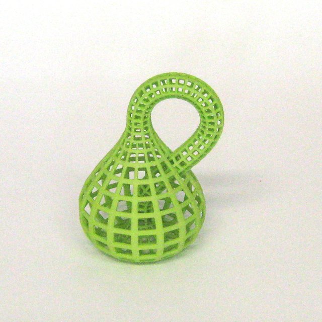 Klein bottle 3D print green