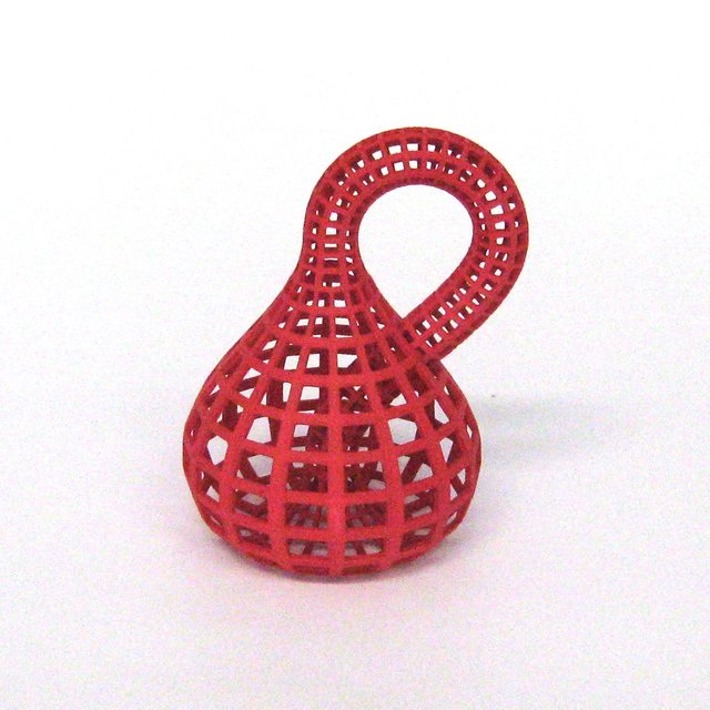 Klein bottle 3D print red