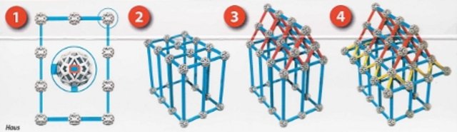 Anleitung Zometool-Modell Haus