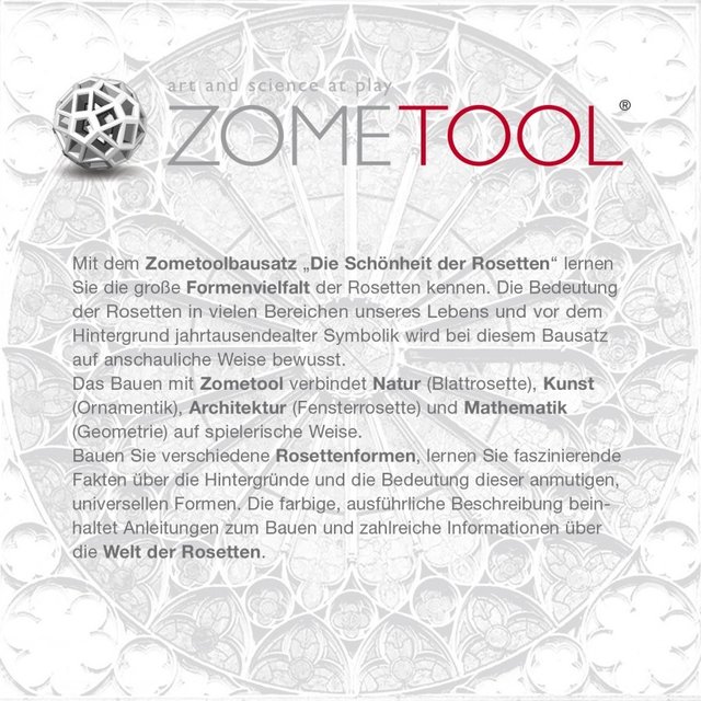 Zometool „Schönheit der Rosetten“ Text